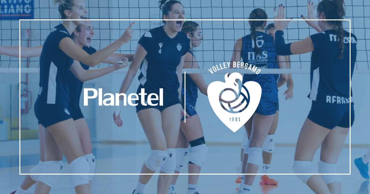Planetel sponsor della Volley Bergamo 1991 per la stagione 2023/2024