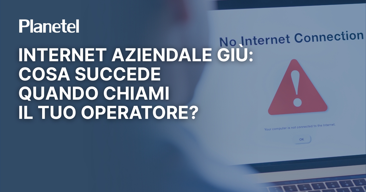 Internet aziendale giù: cosa succede davvero quando chiami il tuo operatore.