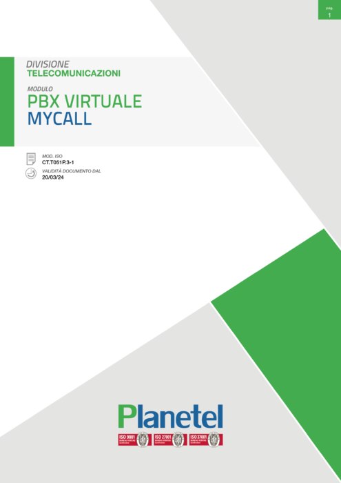 PBX Virtuale MYCALL