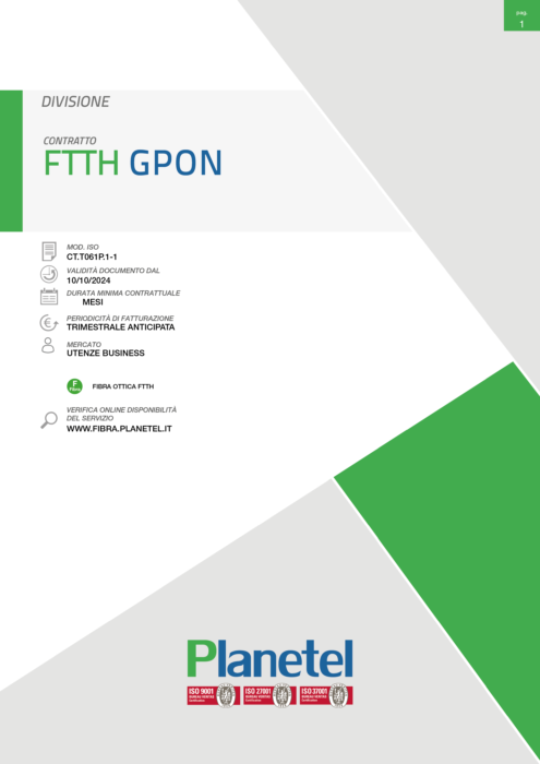 Fibra Ottica FTTH GPON